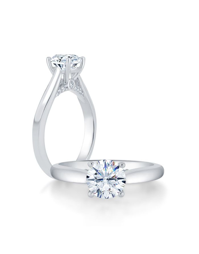 Classic Diamond Semi Mount Engagement Ring