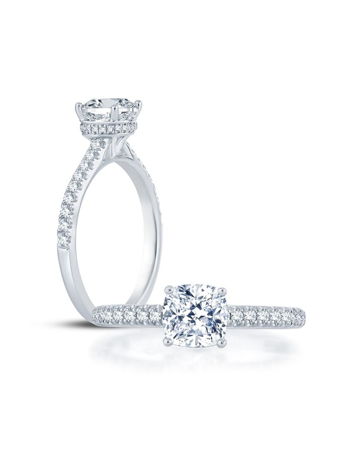Classic Diamond Semi Mount Engagement Ring