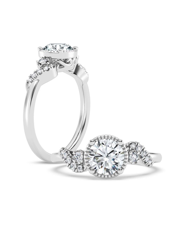 Classic Diamond Semi Mount Engagement Ring