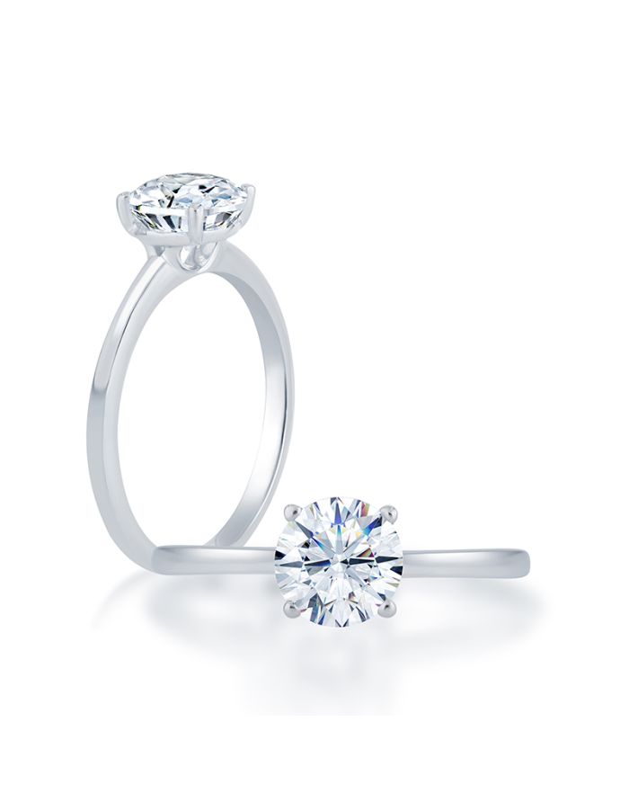 Classic Diamond Semi Mount Engagement Ring