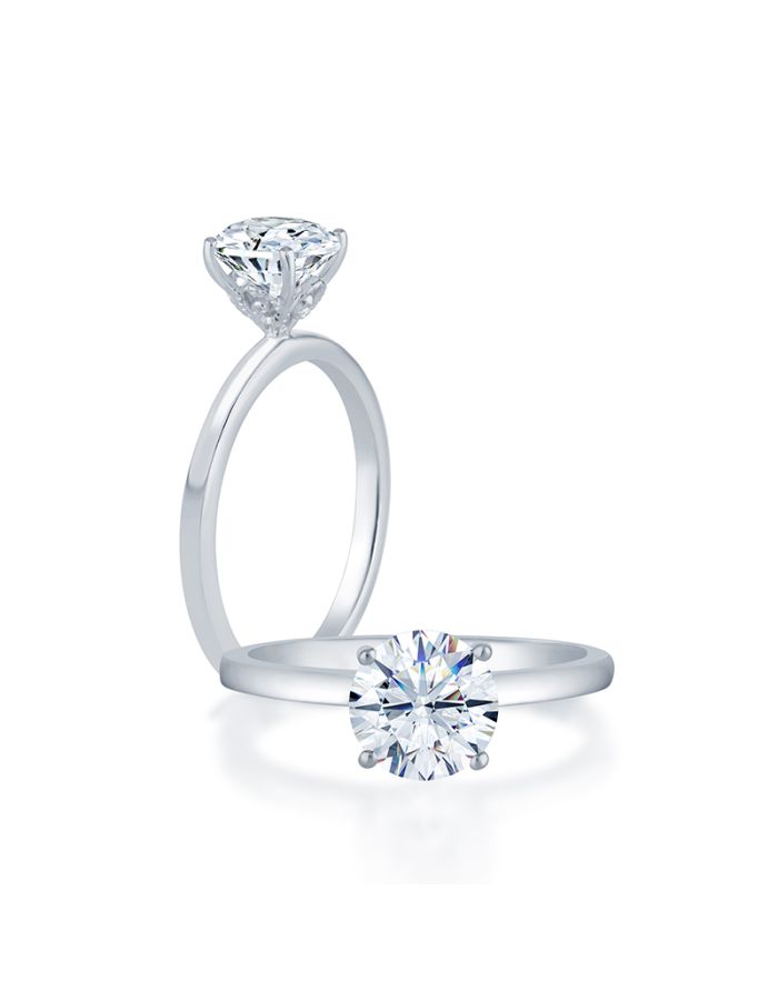 Classic Diamond Semi Mount Engagement Ring