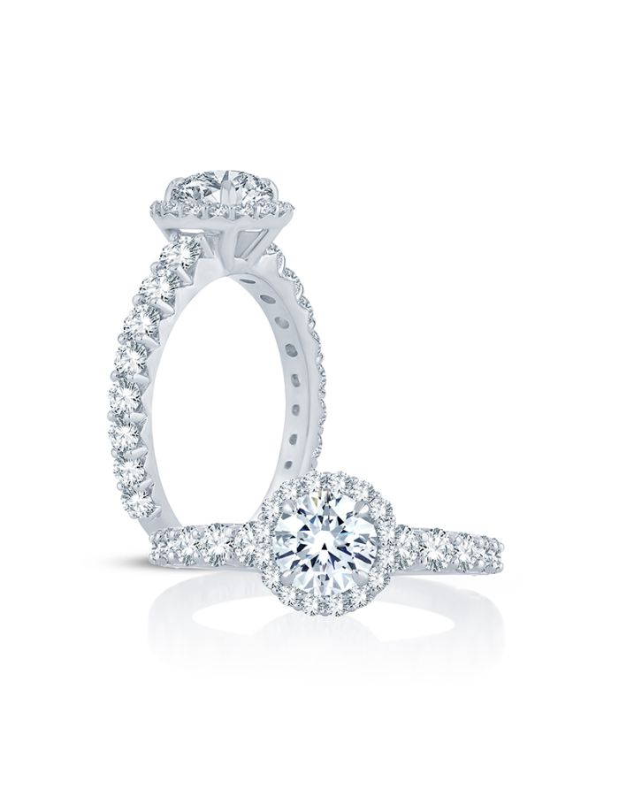 Classic Diamond Semi Mount Engagement Ring