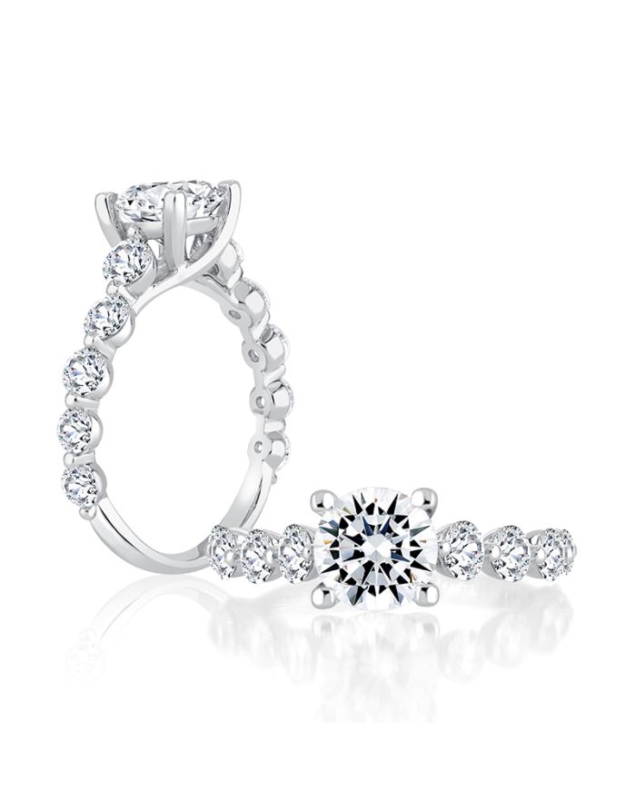 Classic Diamond Semi Mount Engagement Ring