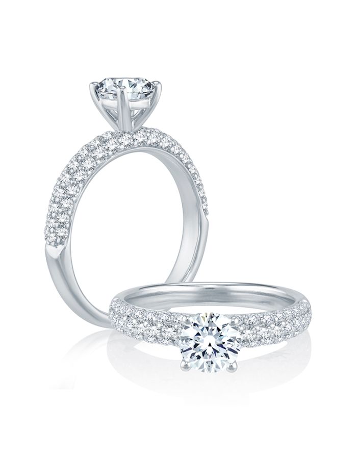 Classic Diamond Semi Mount Engagement Ring