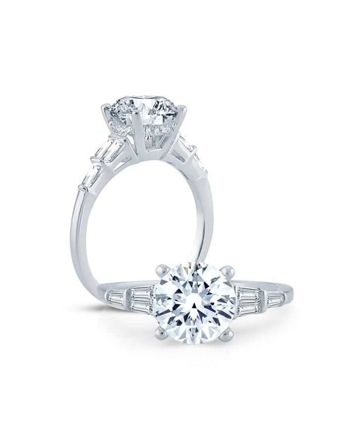 Classic Diamond Semi Mount Engagement Ring