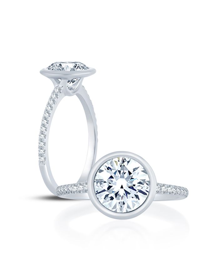 Classic Diamond Semi Mount Engagement Ring