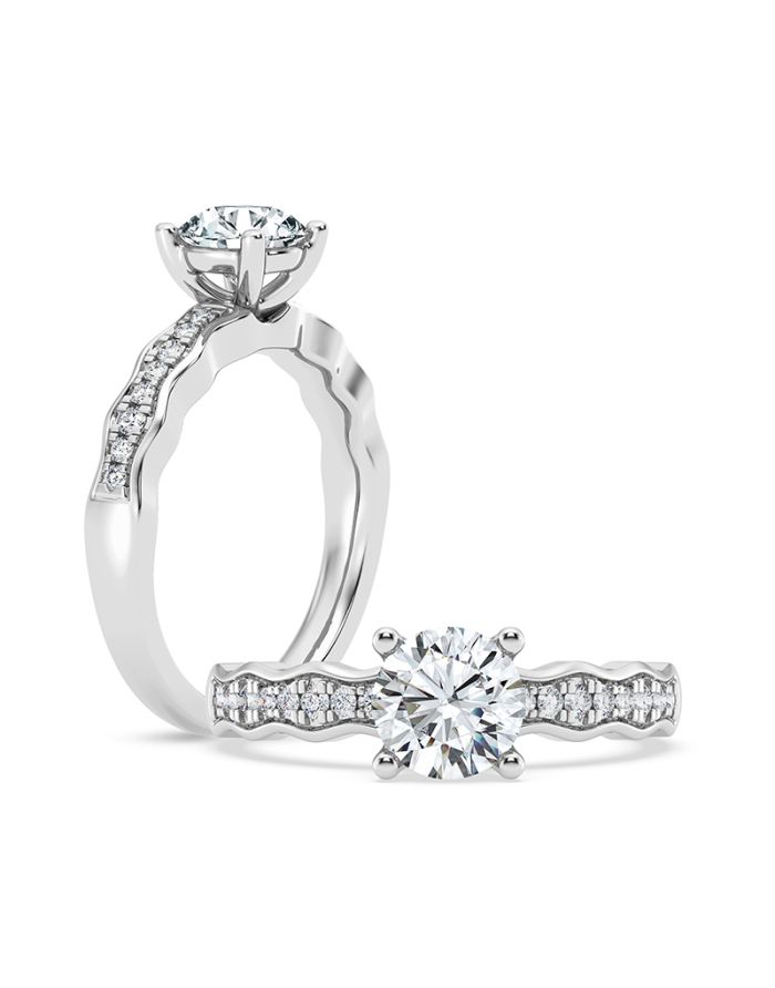 Classic Diamond Semi Mount Engagement Ring