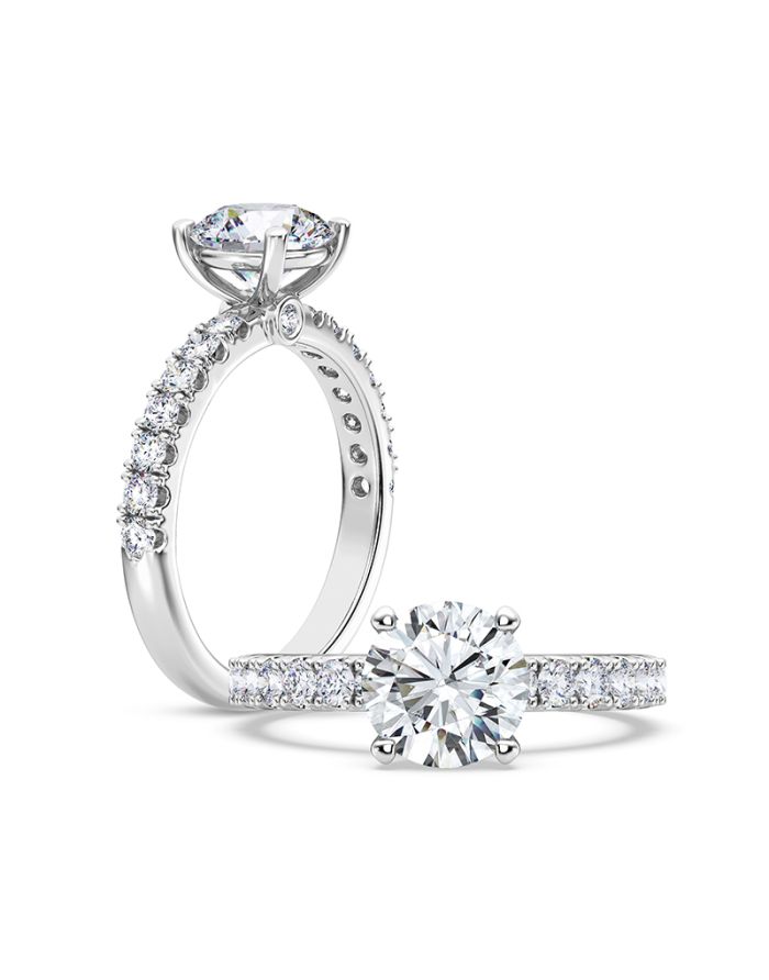 Classic Diamond Semi Mount Engagement Ring