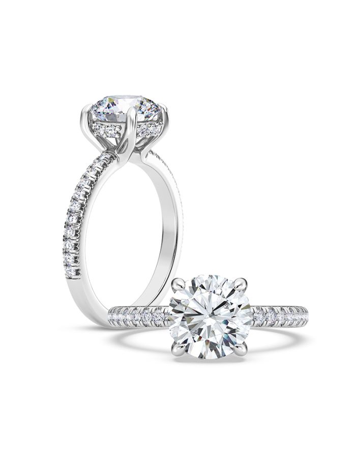 Classic Diamond Semi Mount Engagement Ring