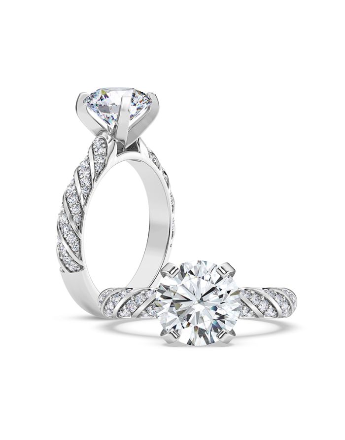 Classic Diamond Semi Mount Engagement Ring
