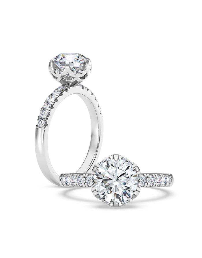 Classic Diamond Semi Mount Engagement Ring
