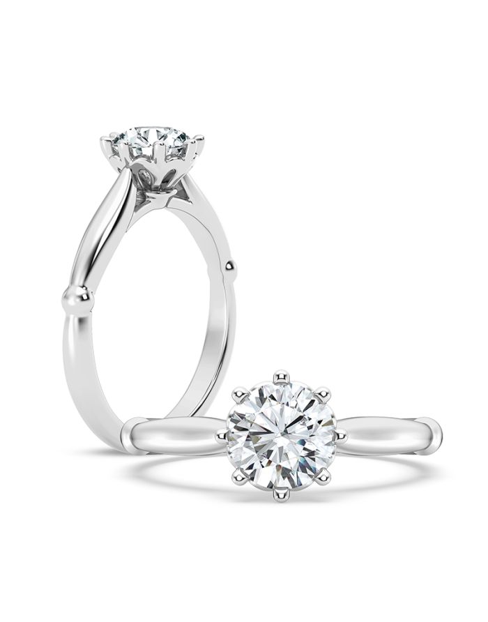 Classic Diamond Semi Mount Engagement Ring