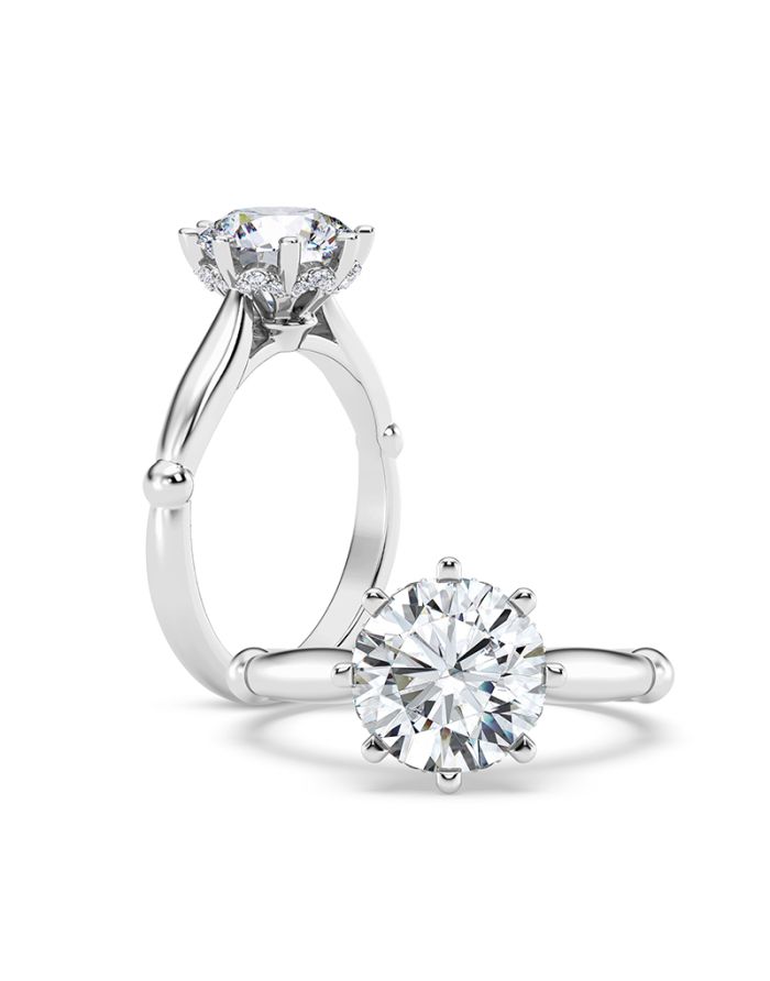 Classic Diamond Semi Mount Engagement Ring