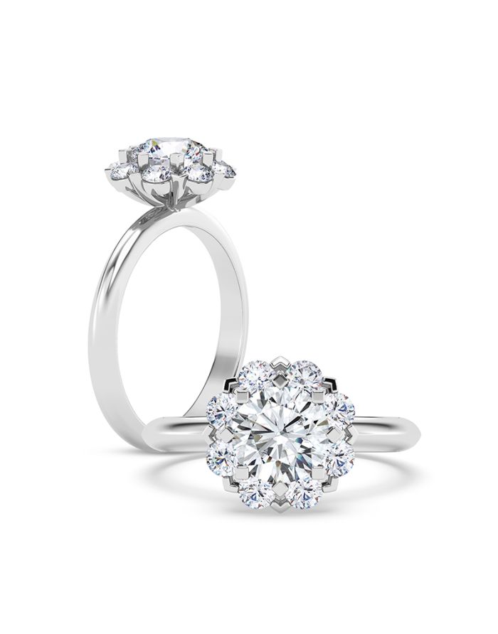 Classic Diamond Semi Mount Engagement Ring