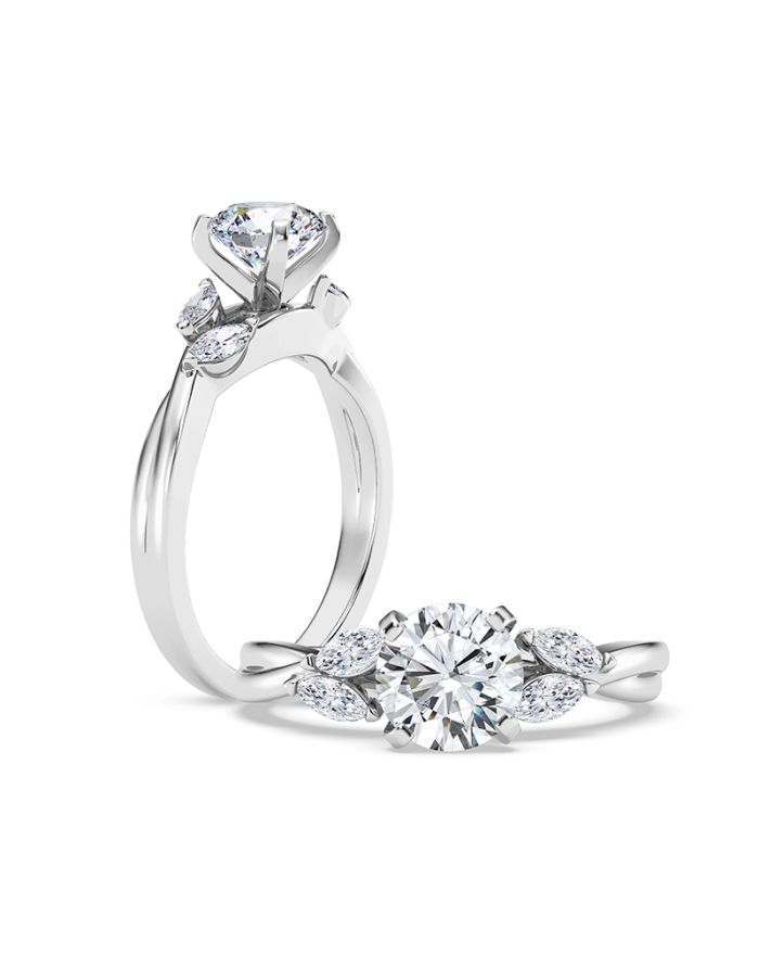Classic Diamond Semi Mount Engagement Ring