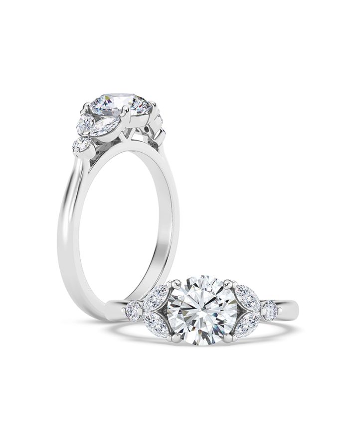 Classic Diamond Semi Mount Engagement Ring