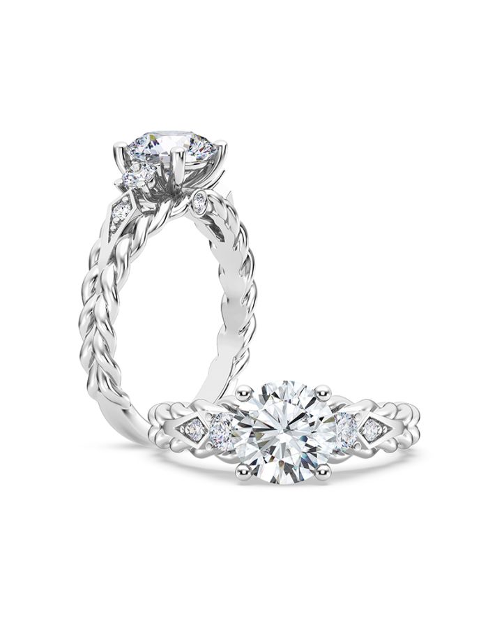 Classic Diamond Semi Mount Engagement Ring