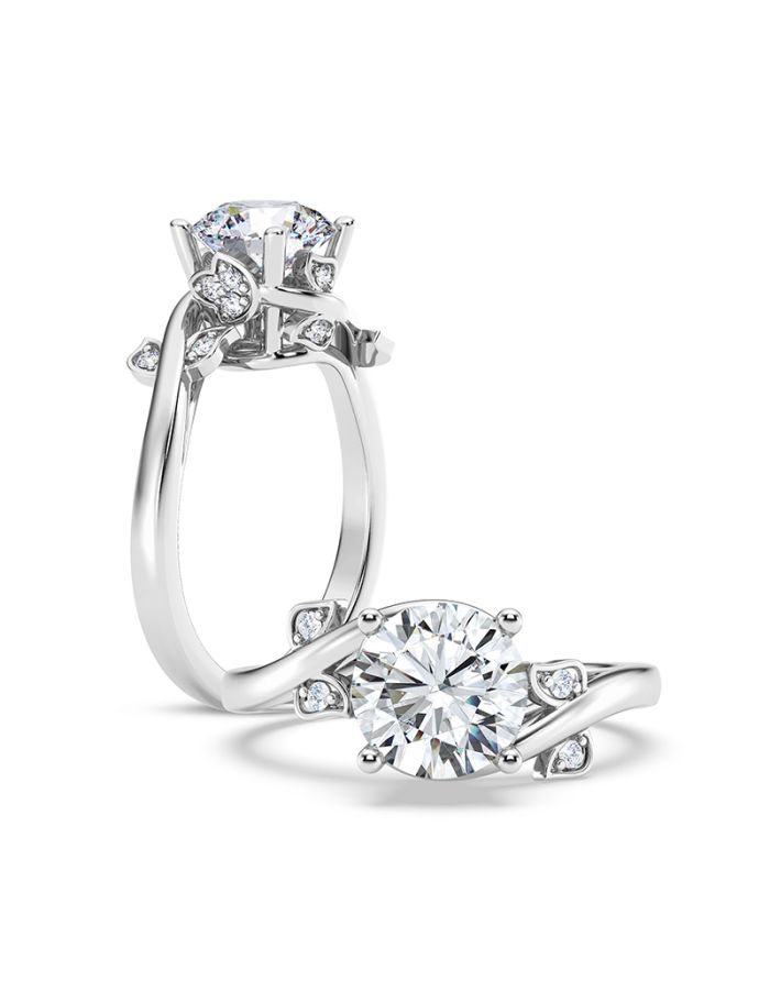 Classic Diamond Semi Mount Engagement Ring