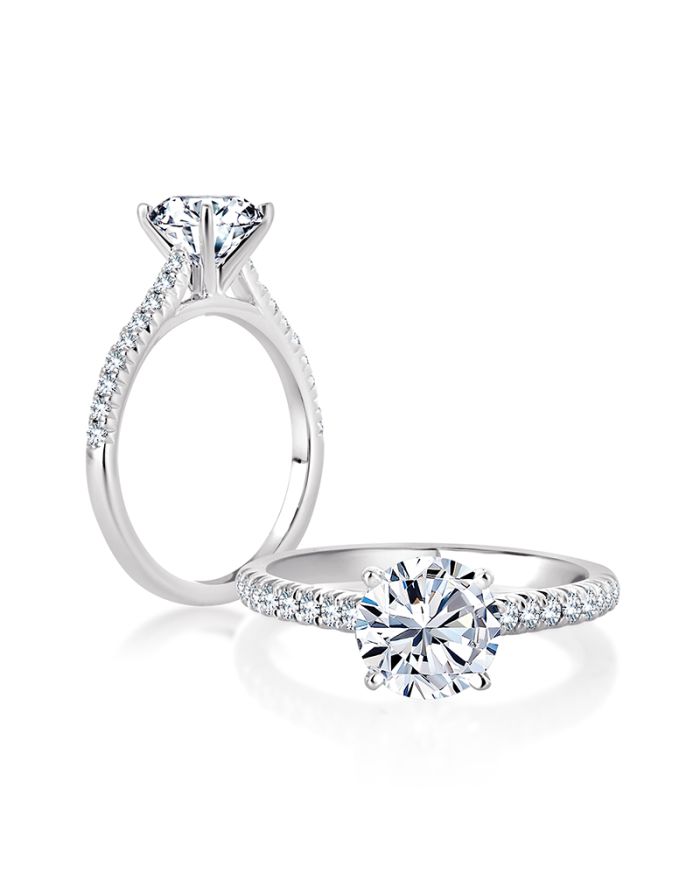 Classic Diamond Semi Mount Engagement Ring
