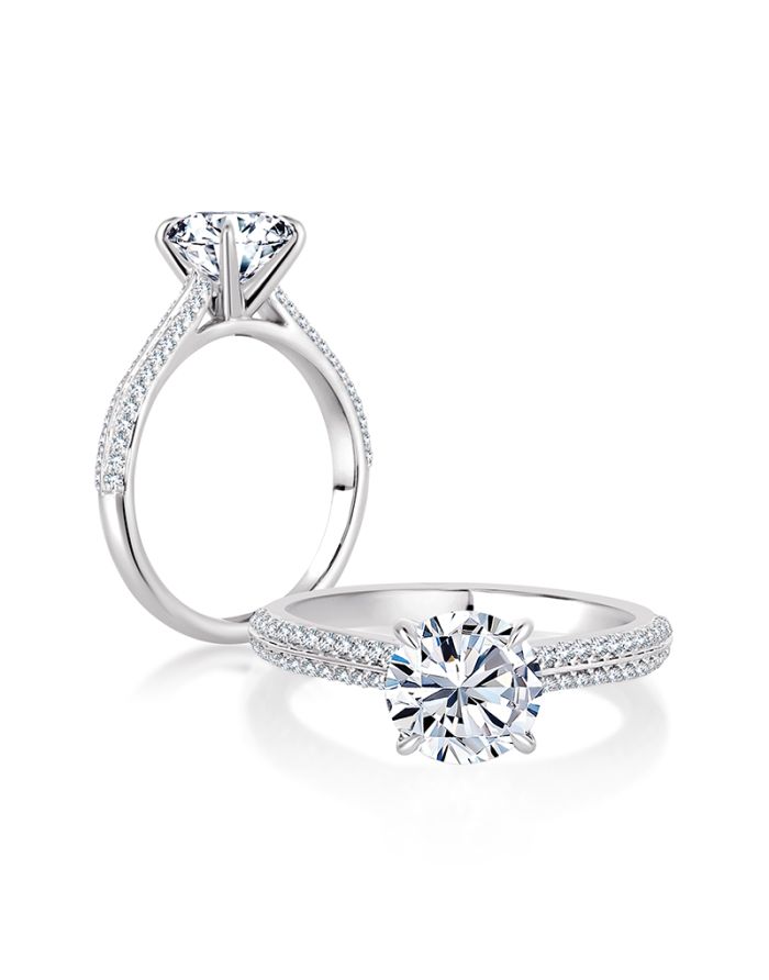 Classic Diamond Semi Mount Engagement Ring