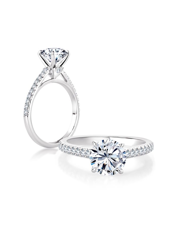 Classic Diamond Semi Mount Engagement Ring