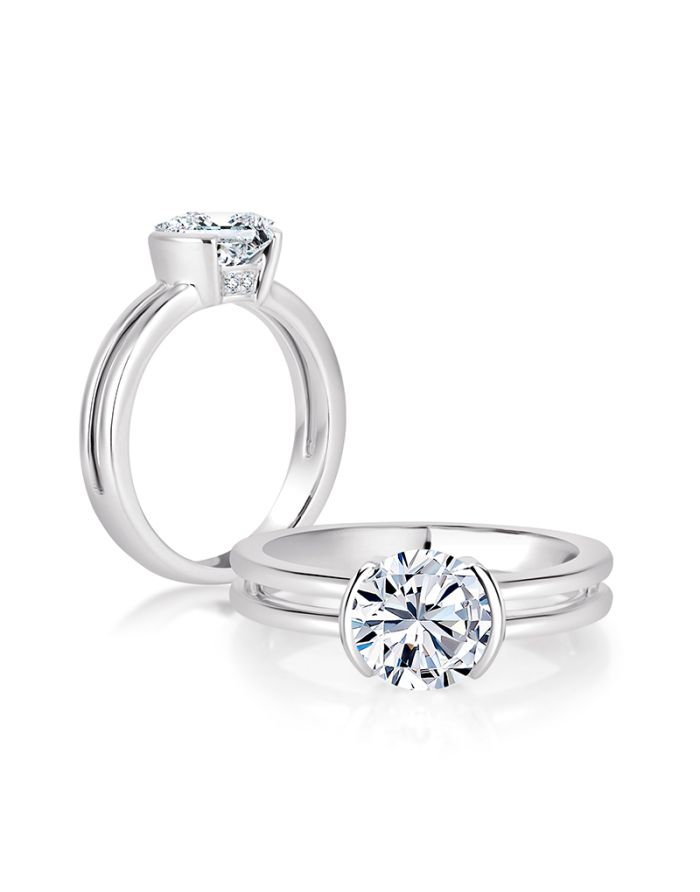 Classic Diamond Semi Mount Engagement Ring