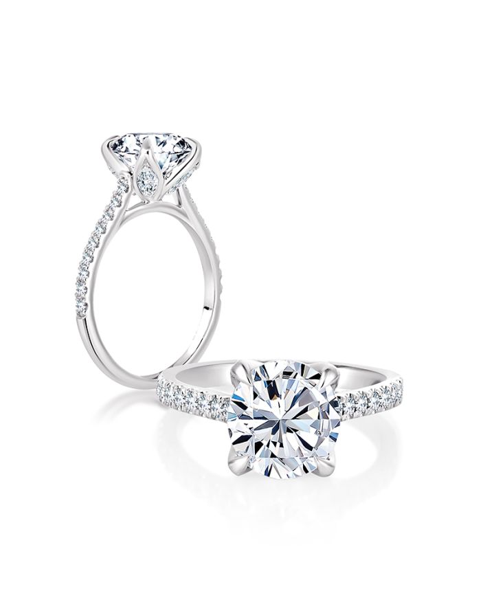 Classic Diamond Semi Mount Engagement Ring