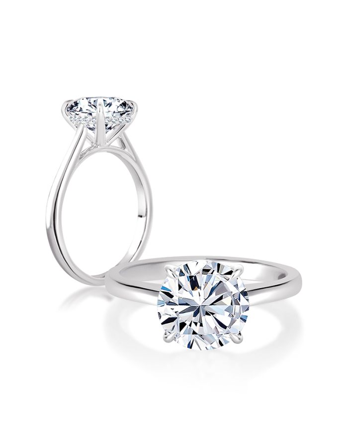 Classic Diamond Semi Mount Engagement Ring