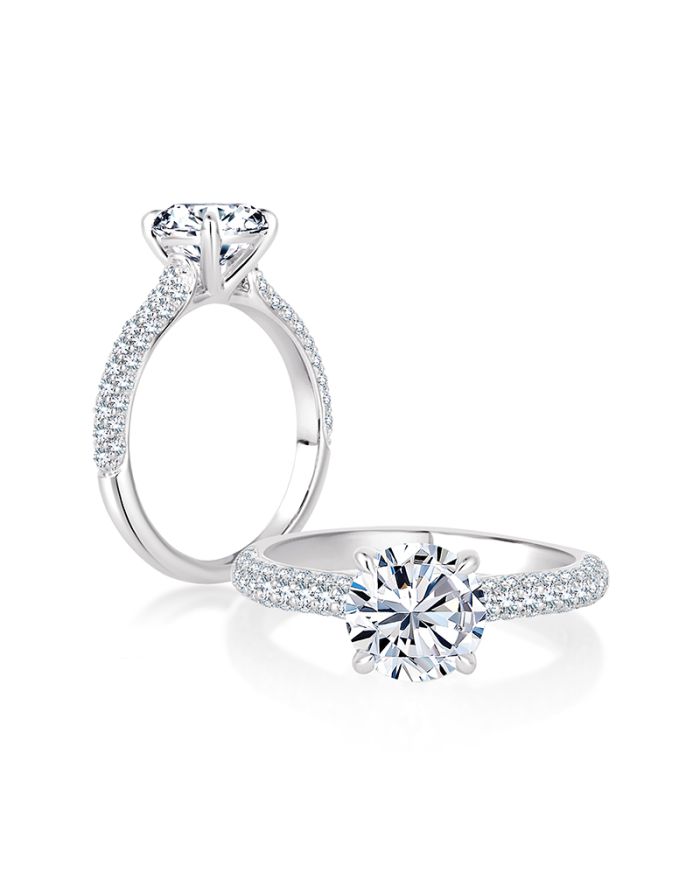 Classic Diamond Semi Mount Engagement Ring