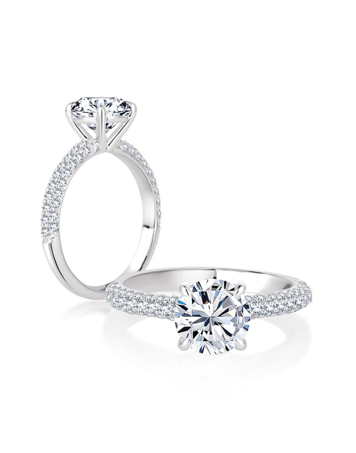 Classic Diamond Semi Mount Engagement Ring