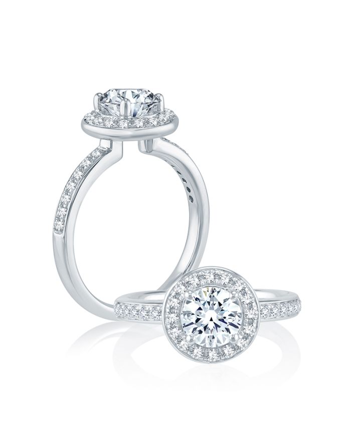 Classic Diamond Semi Mount Engagement Ring