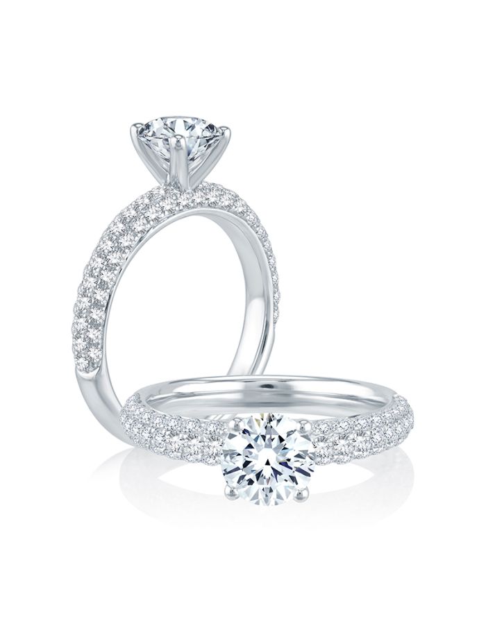 Classic Diamond Semi Mount Engagement Ring