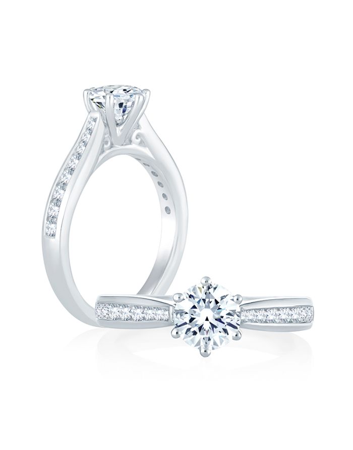 Classic Diamond Semi Mount Engagement Ring