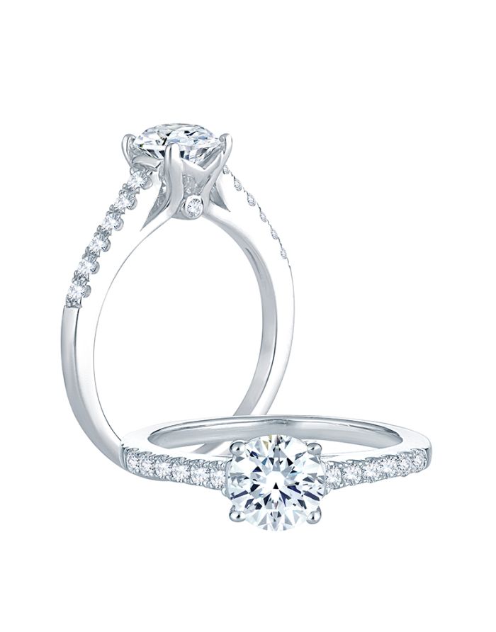 Classic Diamond Semi Mount Engagement Ring