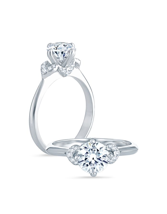 Classic Diamond Semi Mount Engagement Ring
