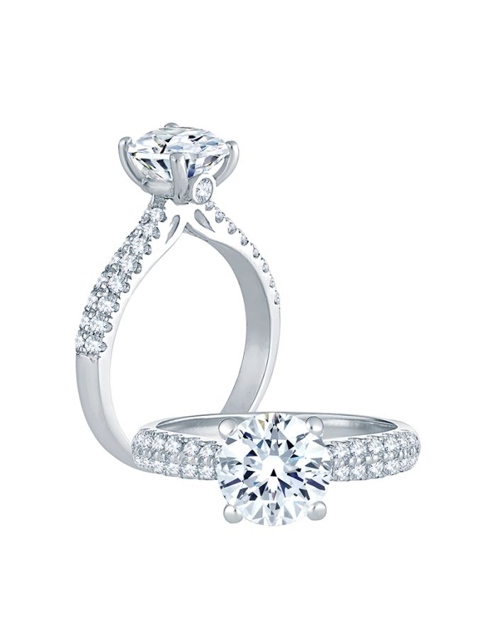 Classic Diamond Semi Mount Engagement Ring