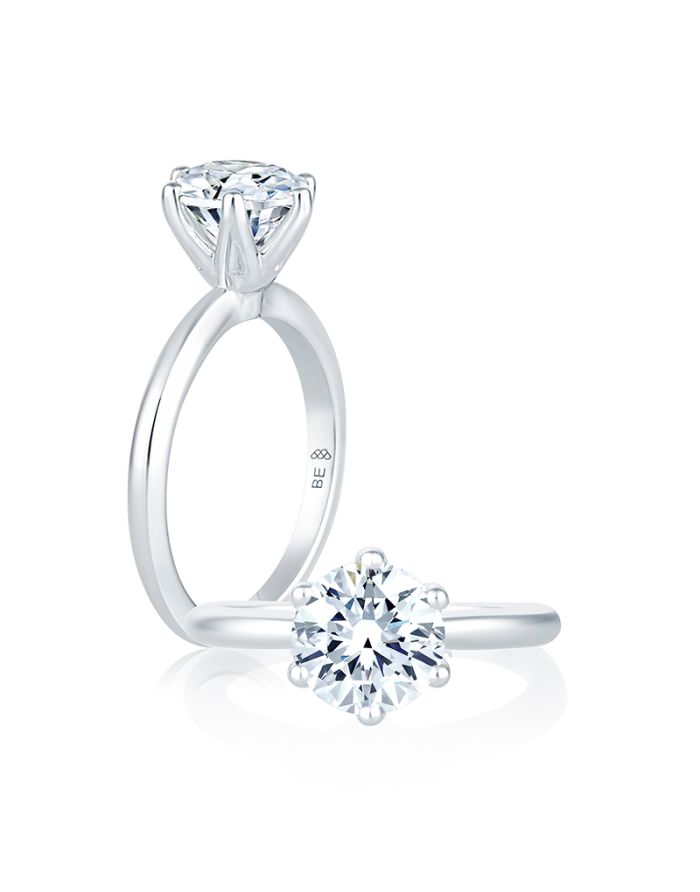 Solitaire Diamond Semi Mount Engagement Ring