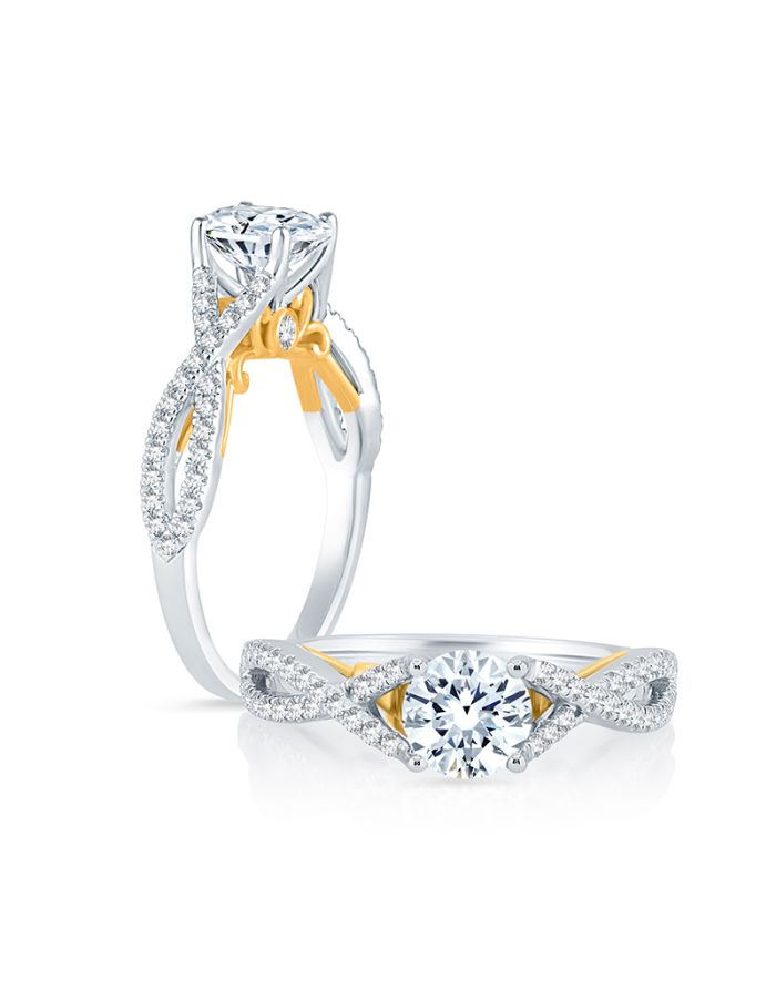 Classic Diamond Semi Mount Engagement Ring