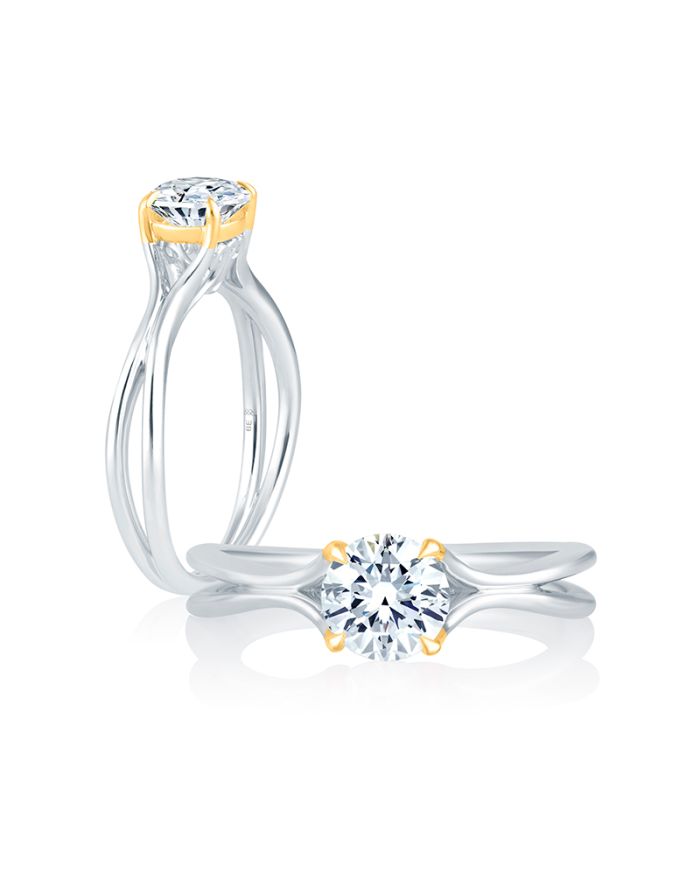 Solitaire Diamond Semi Mount Engagement Ring