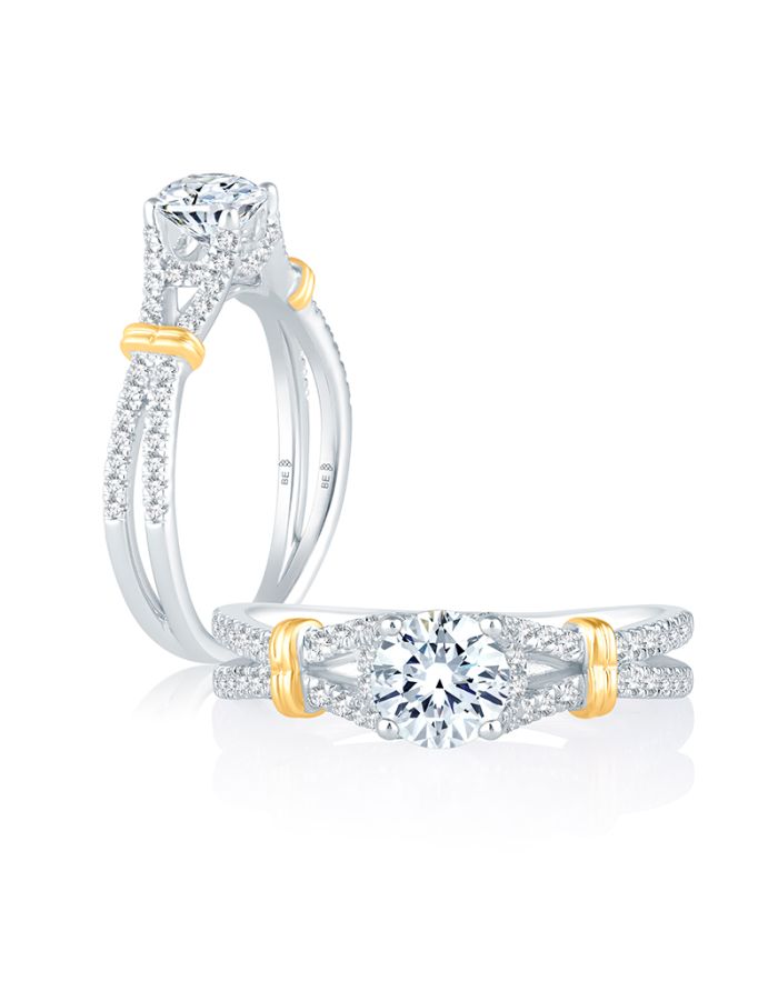 Classic Diamond Semi Mount Engagement Ring