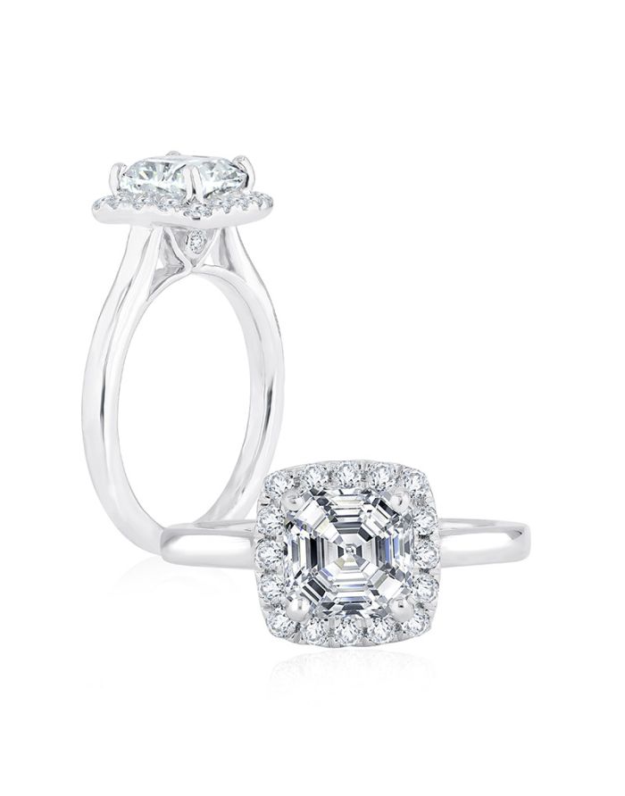 Halo Spotlight Diamond Engagement Ring