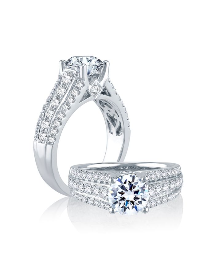 Royale Diamond Semi Mount Engagement Ring