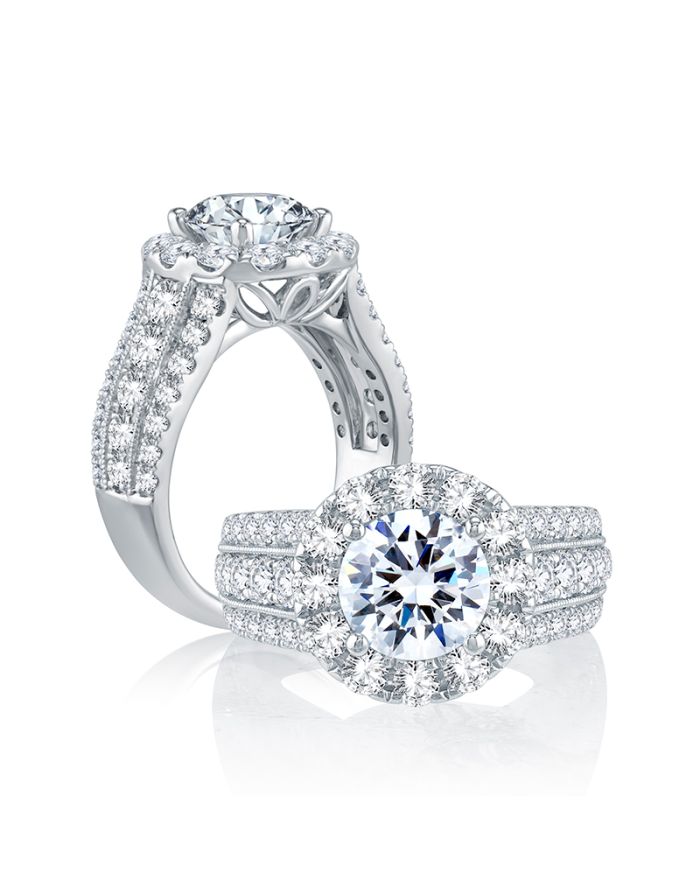 Royale Diamond Semi Mount Engagement Ring