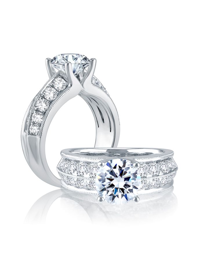 Royale Diamond Semi Mount Engagement Ring