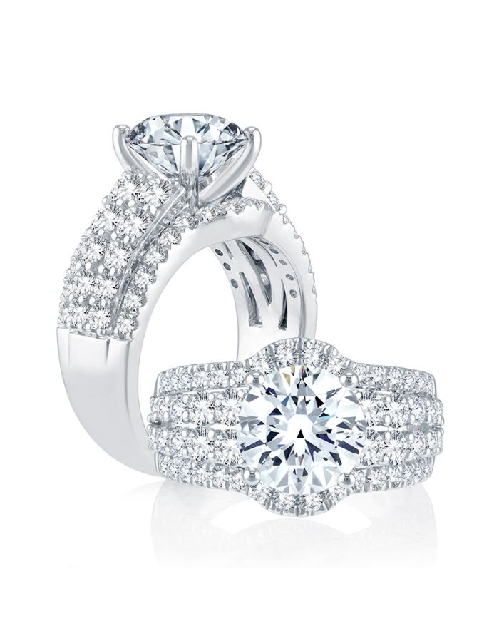 Royale Diamond Semi Mount Engagement Ring