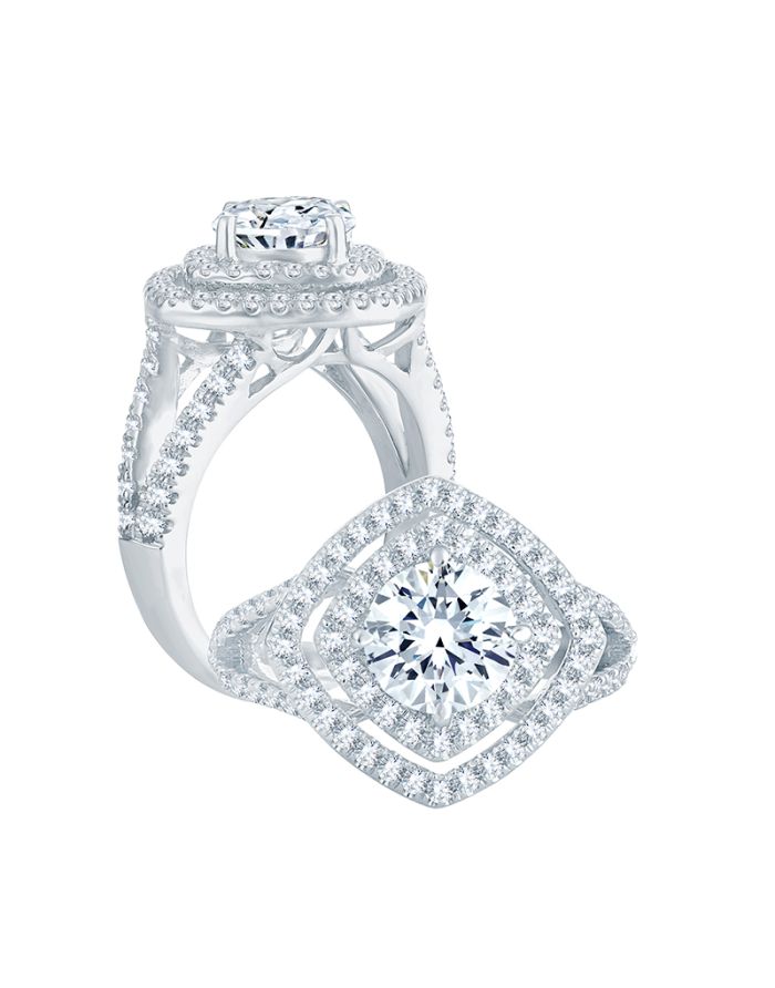 Royale Diamond Semi Mount Engagement Ring