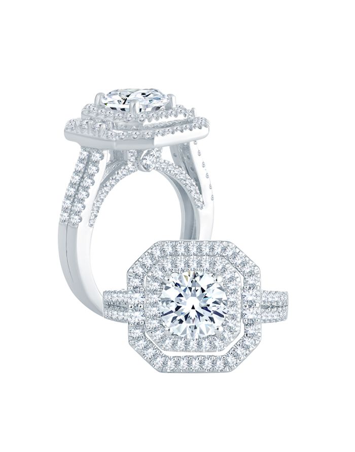 Royale Diamond Semi Mount Engagement Ring