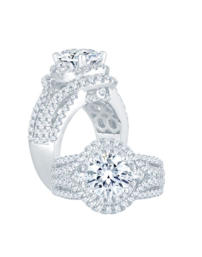 Royale Diamond Semi Mount Engagement Ring