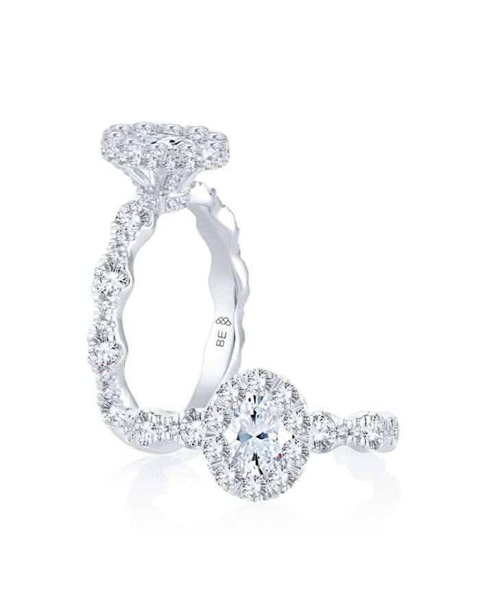 Vintage Diamond Semi Mount Engagement Ring