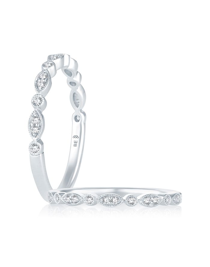 Vintage Diamond Semi Mount Engagement Ring